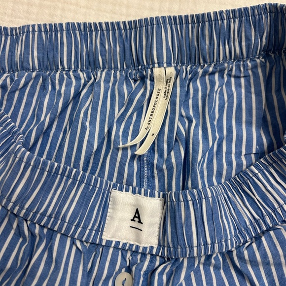 Anthropologie Blue Striped Pants - Picture 4 of 4